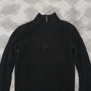 Black small men's sweater